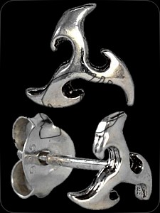 Ohrstecker "SilverTribalWheel"