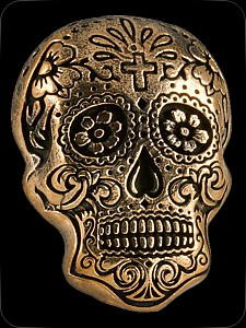 M5-Screw "SugarSkull" (Bronze)