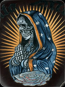 Saddlebag "SantaMuerte2" (Punziert)